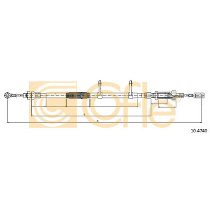 Photo Cable, parking brake COFLE 104740