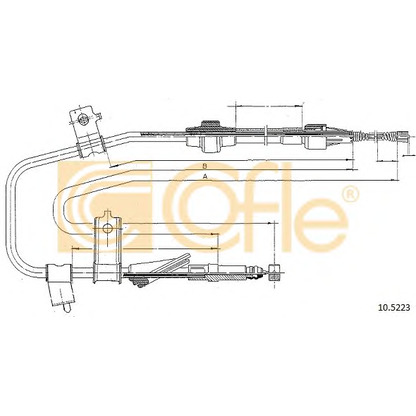 Photo Cable, parking brake COFLE 105223