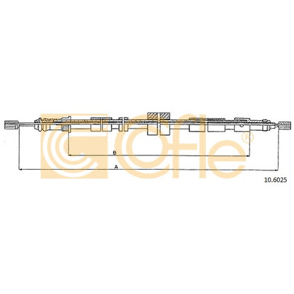 Photo Cable, parking brake COFLE 106025