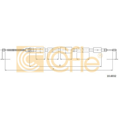 Photo Cable, parking brake COFLE 106032