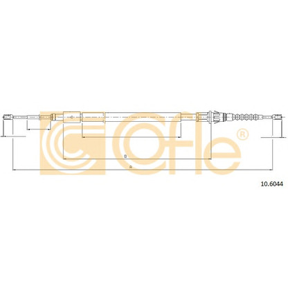 Photo Tirette à câble, frein de stationnement COFLE 106044