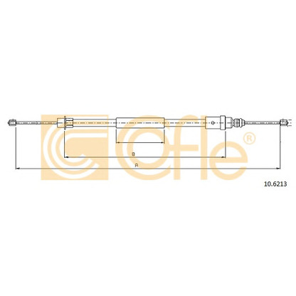 Photo Cable, parking brake COFLE 106213