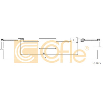 Photo Cable, parking brake COFLE 106215