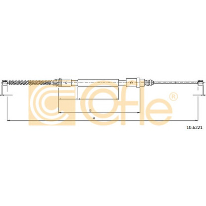 Photo Cable, parking brake COFLE 106221