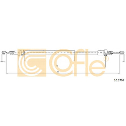 Foto Cable de accionamiento, freno de estacionamiento COFLE 106776