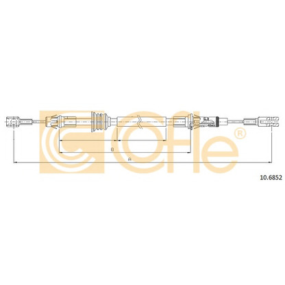 Photo Cable, parking brake COFLE 106852