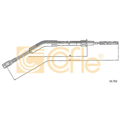 Foto Cable de accionamiento, freno de estacionamiento COFLE 10702