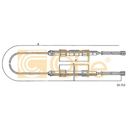 Foto Cable de accionamiento, freno de estacionamiento COFLE 10713