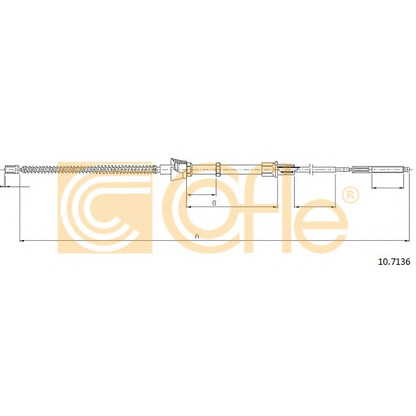 Foto Cable de accionamiento, freno de estacionamiento COFLE 107136
