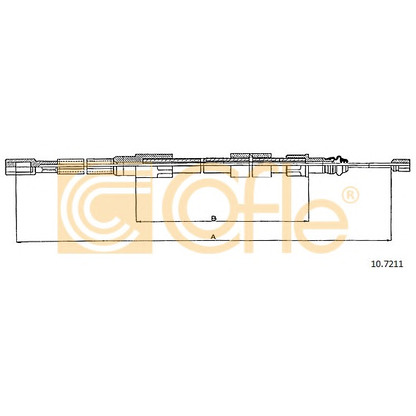 Foto Cable de accionamiento, freno de estacionamiento COFLE 107211