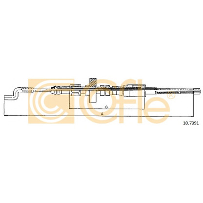 Foto Cable de accionamiento, freno de estacionamiento COFLE 107391