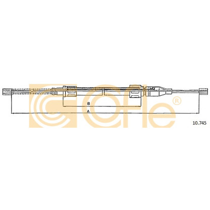 Photo Cable, parking brake COFLE 10745