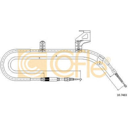 Photo Cable, parking brake COFLE 107483