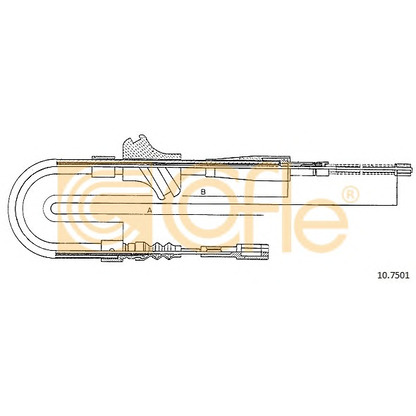 Photo Cable, parking brake COFLE 107501