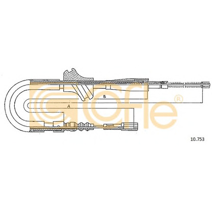 Photo Cable, parking brake COFLE 10753