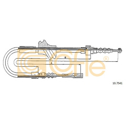 Photo Cable, parking brake COFLE 107541