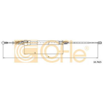 Foto Cable de accionamiento, freno de estacionamiento COFLE 107625