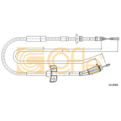 Photo Cable, parking brake COFLE 108066