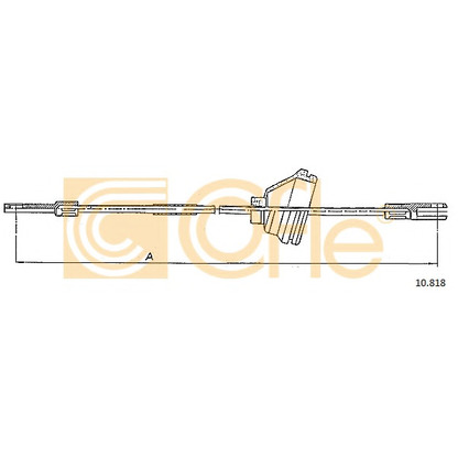 Photo Cable, parking brake COFLE 10818