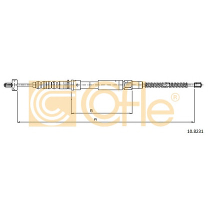 Photo Cable, parking brake COFLE 108231