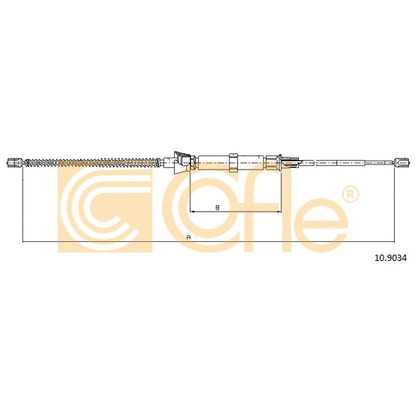 Photo Cable, parking brake COFLE 109034