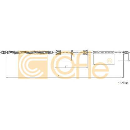 Photo Cable, parking brake COFLE 109036