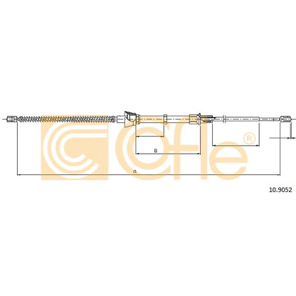 Photo Cable, parking brake COFLE 109052