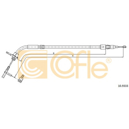 Foto Cable de accionamiento, freno de estacionamiento COFLE 109333