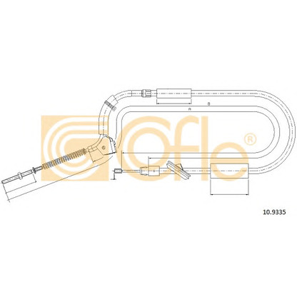 Photo Tirette à câble, frein de stationnement COFLE 109335