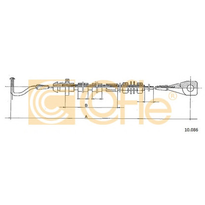 Фото Тросик газа COFLE 10086