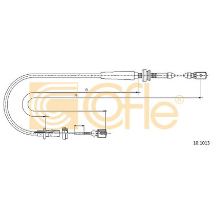 Foto Cable del acelerador COFLE 101013