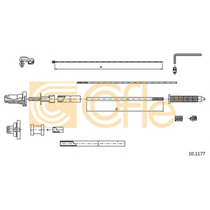 Foto Cable del acelerador COFLE 101177