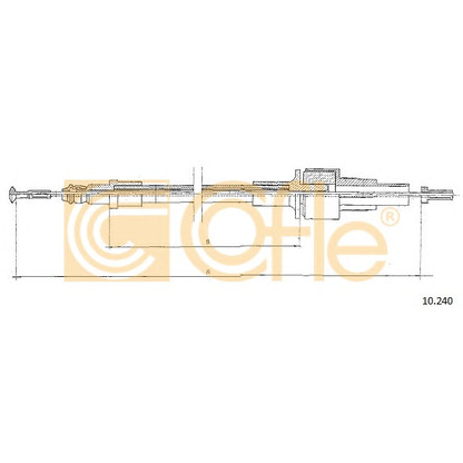 Foto Cable de accionamiento, accionamiento del embrague COFLE 10240