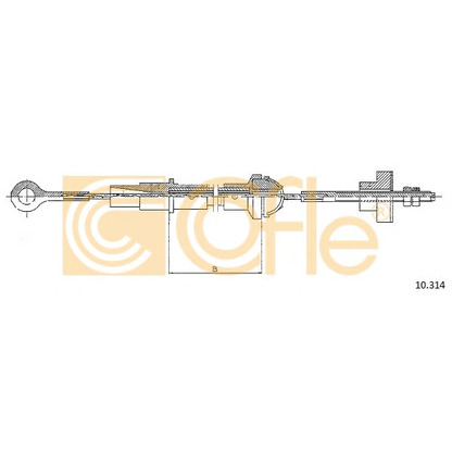 Photo Clutch Cable COFLE 10314