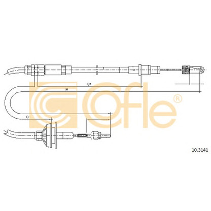 Foto Cable de accionamiento, accionamiento del embrague COFLE 103141