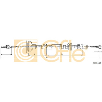 Foto Cable de accionamiento, accionamiento del embrague COFLE 103153