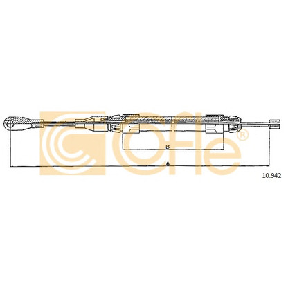 Foto Cable de accionamiento, freno de estacionamiento COFLE 10942