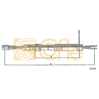 Photo Cable, parking brake COFLE 10943