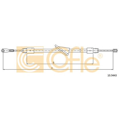 Photo Cable, parking brake COFLE 109443