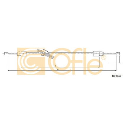 Photo Cable, parking brake COFLE 109462