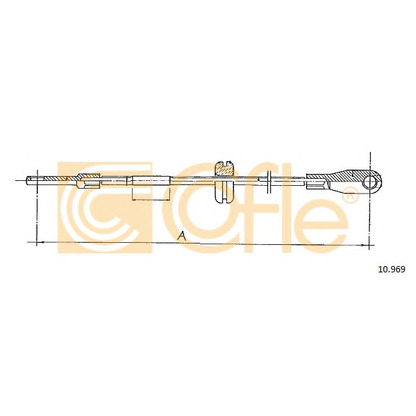 Photo Cable, parking brake COFLE 10969