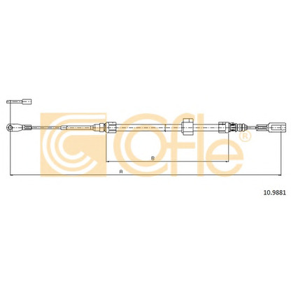 Photo Cable, parking brake COFLE 109881