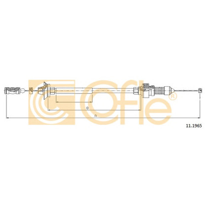 Foto Cable del acelerador COFLE 111965