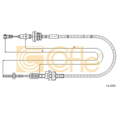 Foto Cable de accionamiento, accionamiento del embrague COFLE 112255