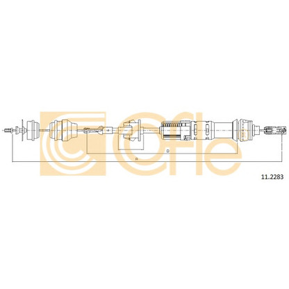 Foto Cable de accionamiento, accionamiento del embrague COFLE 112283