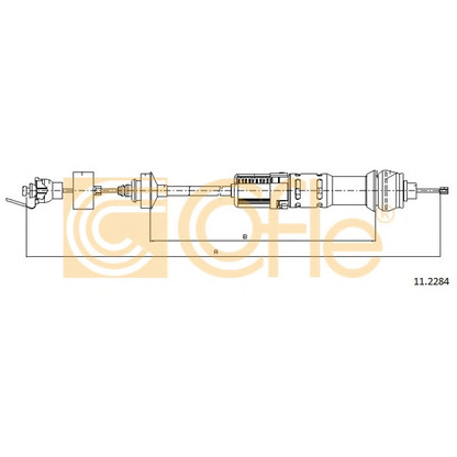 Foto Cable de accionamiento, accionamiento del embrague COFLE 112284