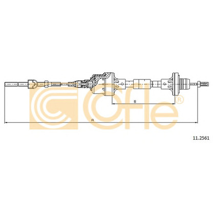 Foto Cable de accionamiento, accionamiento del embrague COFLE 112561