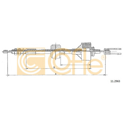 Foto Cable de accionamiento, accionamiento del embrague COFLE 112963