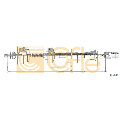 Foto Cable de accionamiento, accionamiento del embrague COFLE 11300