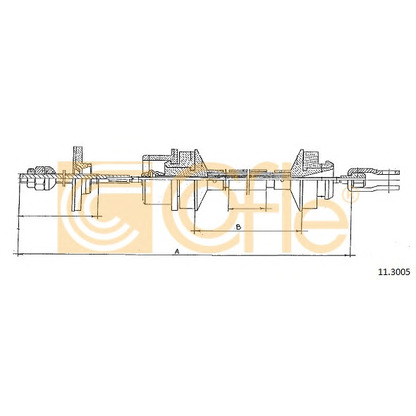 Foto Cable de accionamiento, accionamiento del embrague COFLE 113005